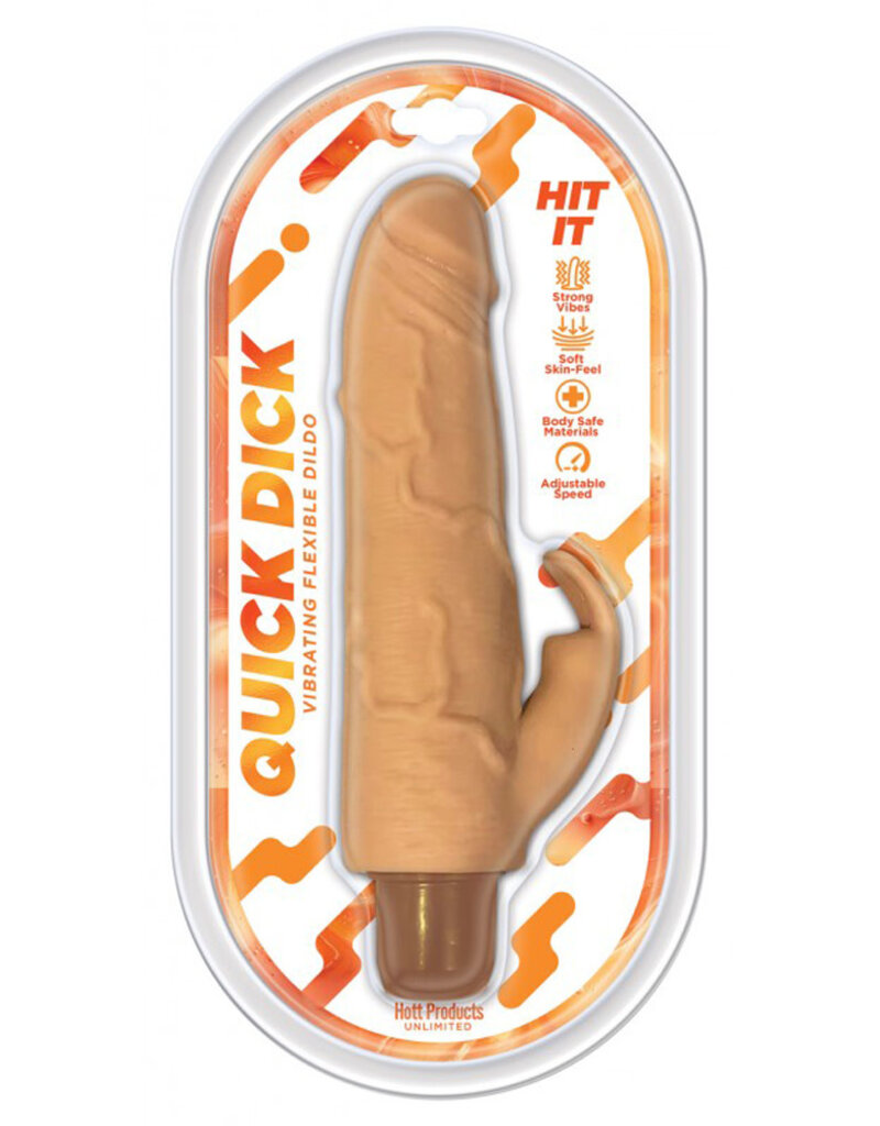 HOTT PRODUCTS Quick Dick Hit It Vibrating Dildo