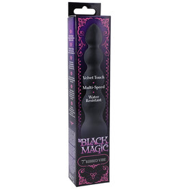 Doc Johnson Black Magic 7 Inch Ribbed Vibe