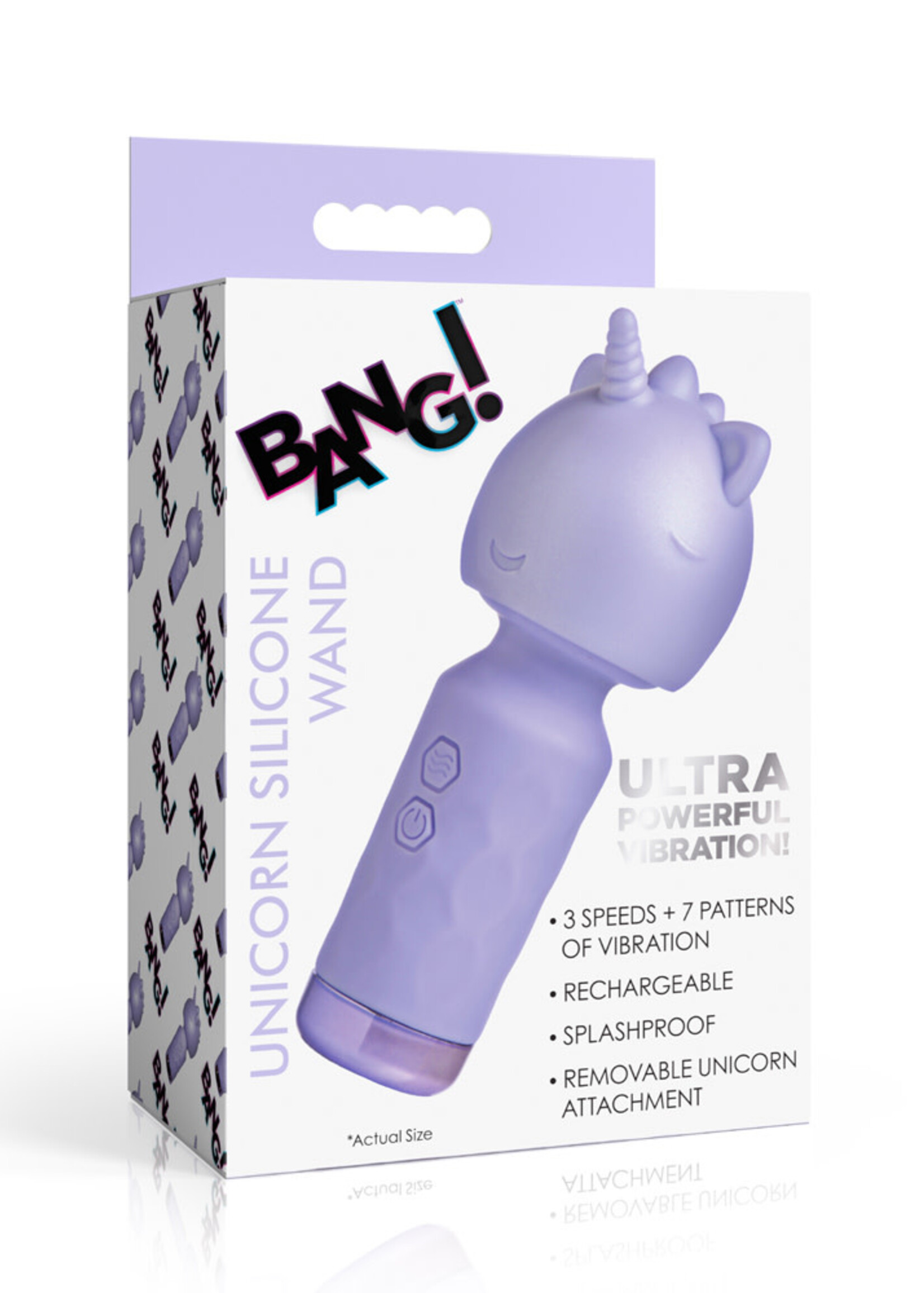 XR Brands Bang Bang! Unicorn Silicone Wand