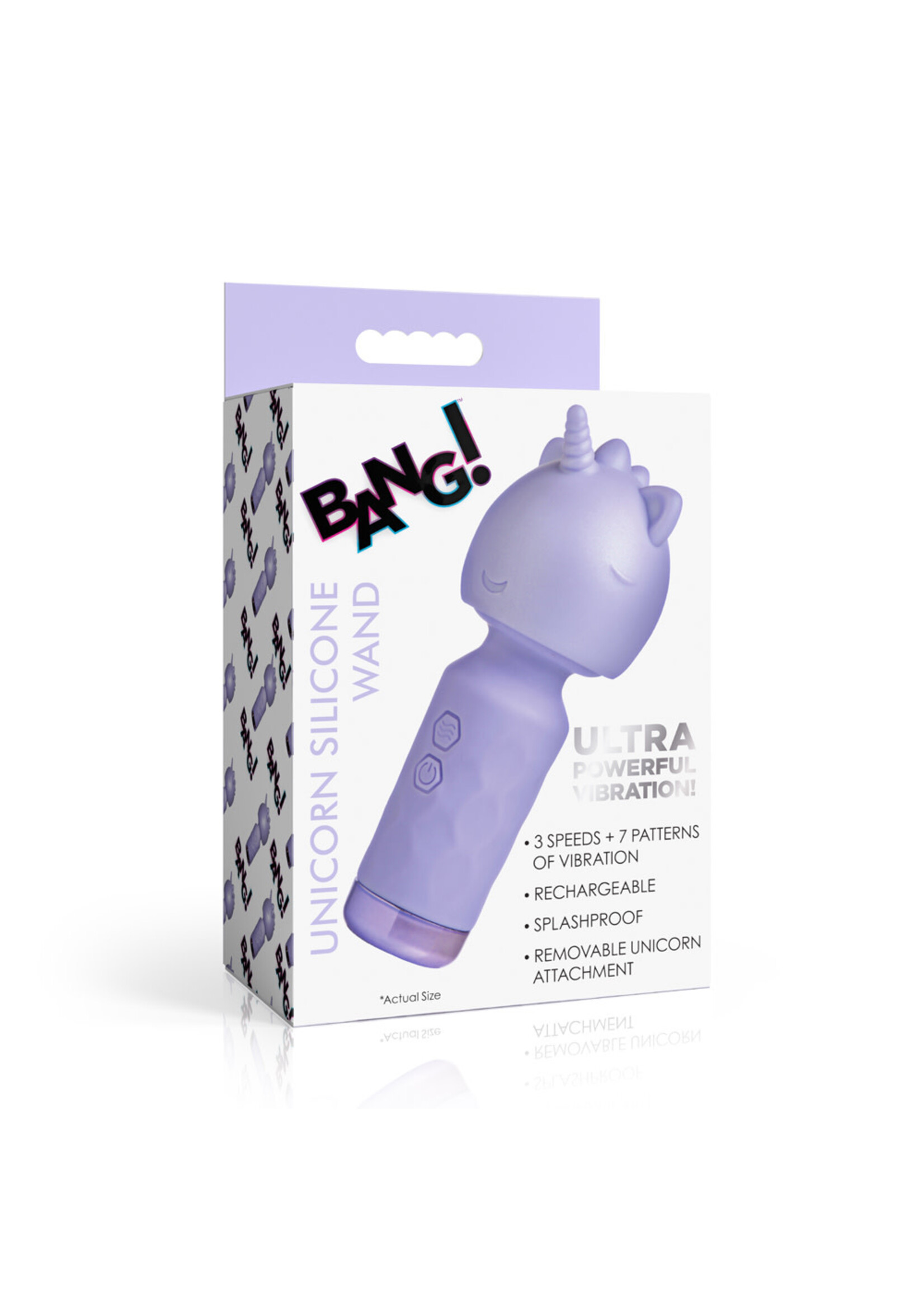 XR Brands Bang Bang! Unicorn Silicone Wand