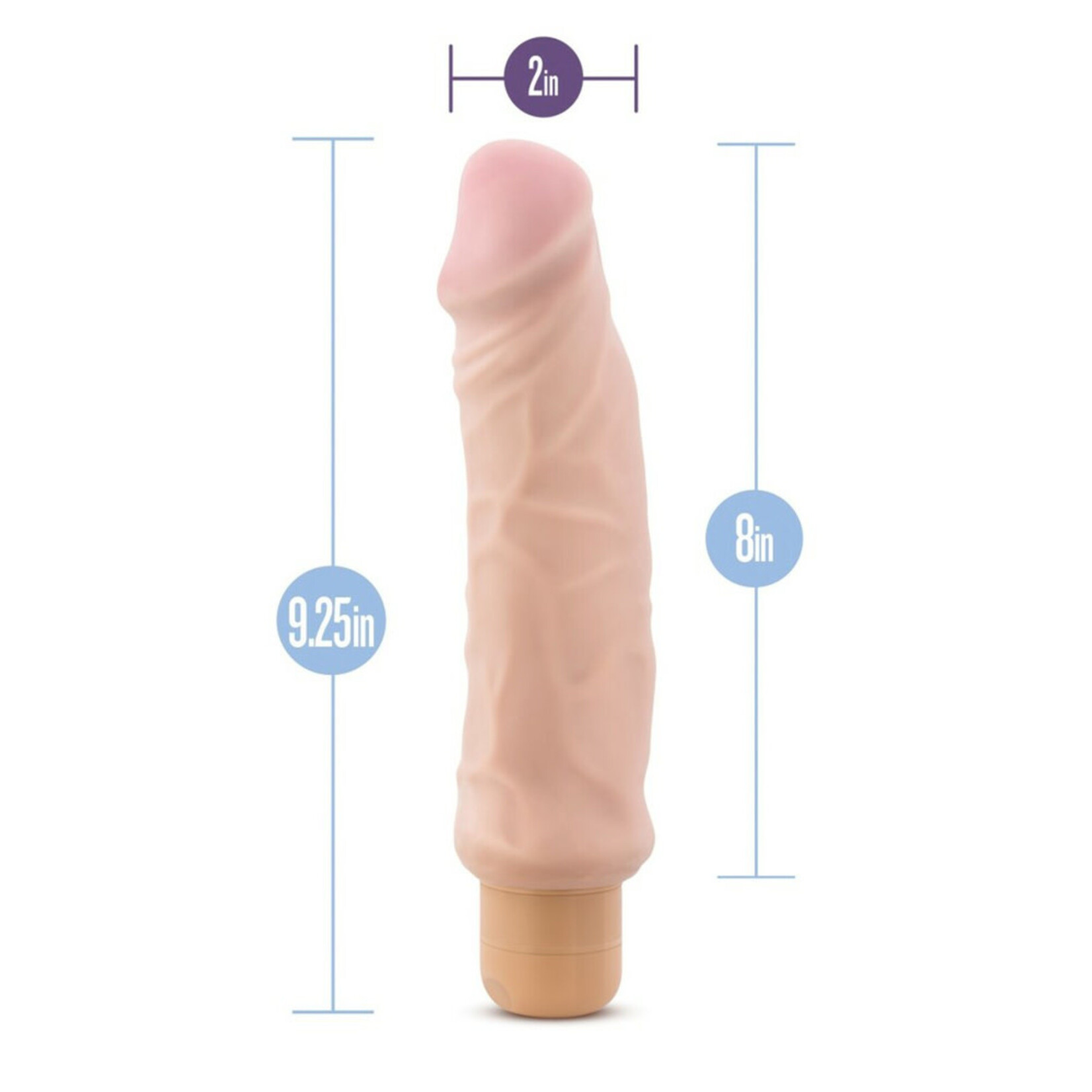 Blush Novelties X5 Plus Hard On Vibrating 9" Dildo