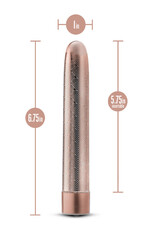 Blush Novelties The Collection Lattice 7" Rechargeable Vibe Rose Gold