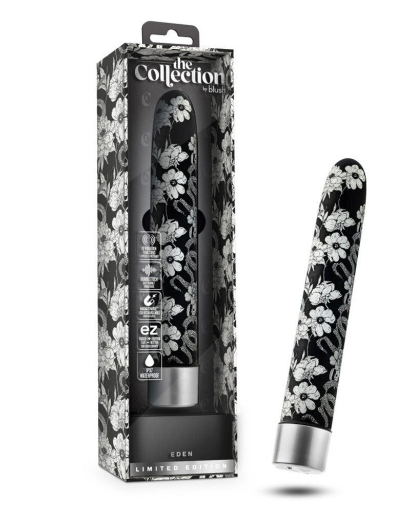 Blush Novelties The Collection Eden 7" Rechargeable Vibe Black