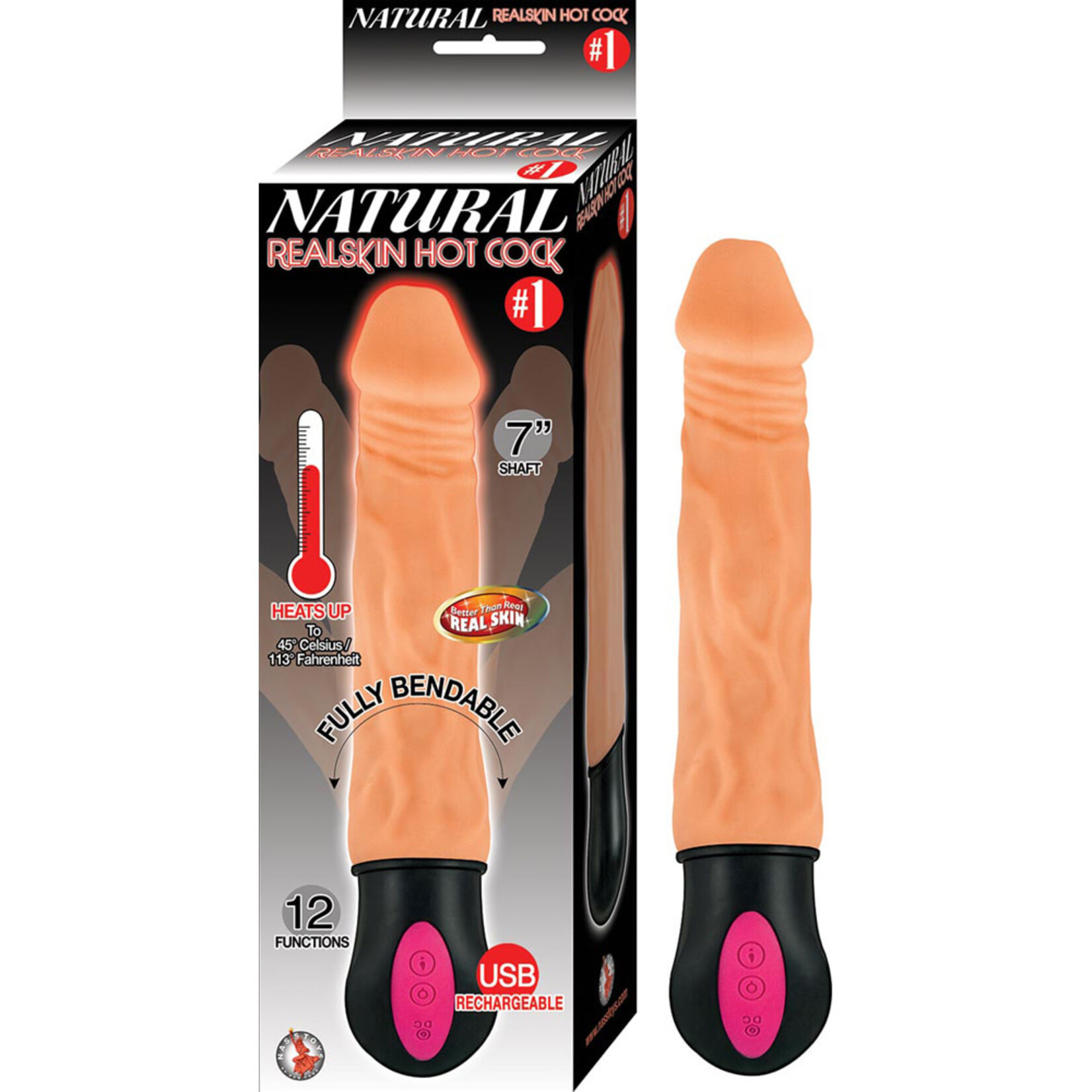 NassToys Natural Realskin Hot Cock #1 Flesh