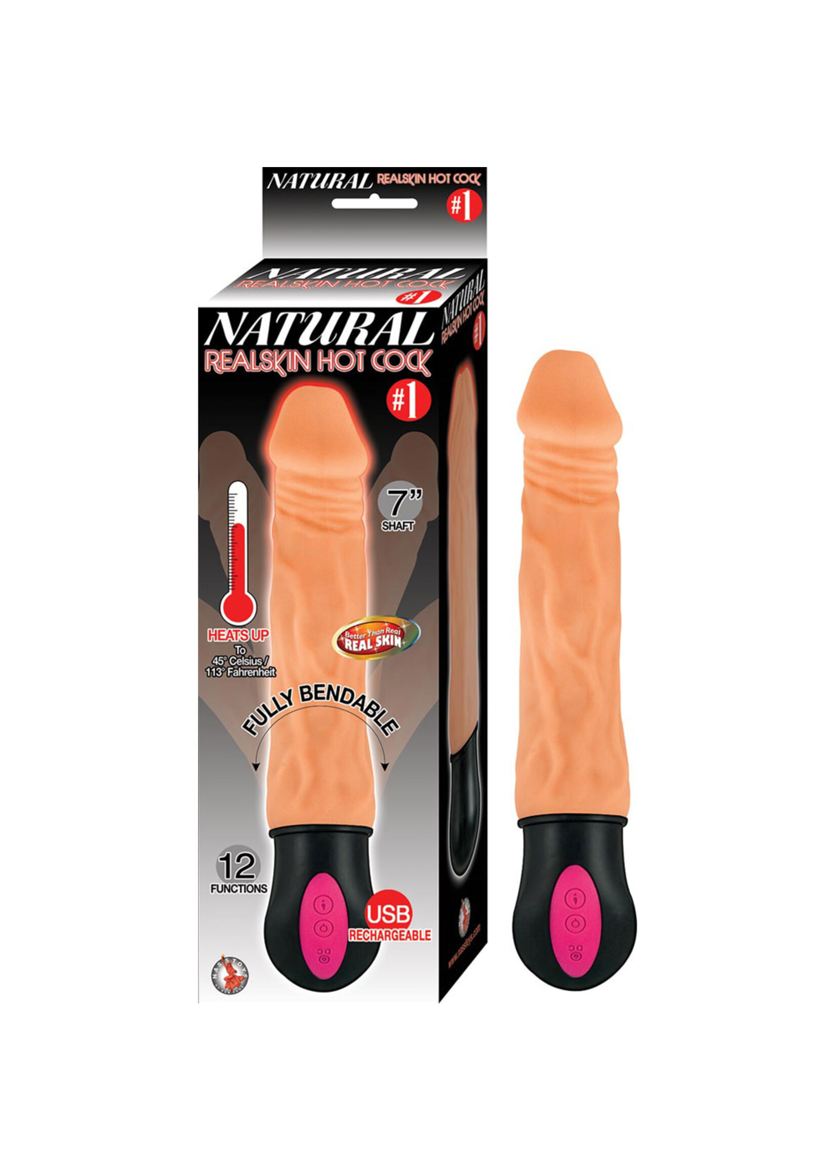 NassToys Natural Realskin Hot Cock #1 Flesh