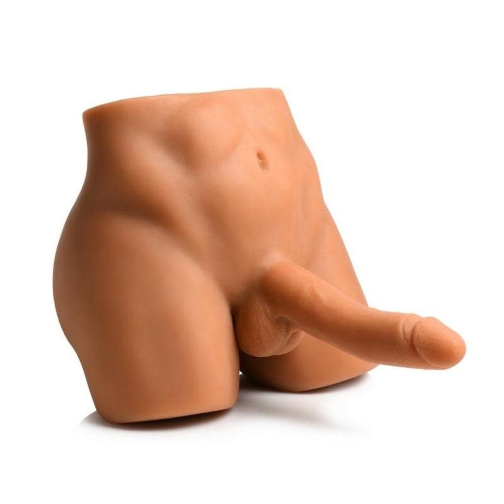 Curve Toys Jock Male Masturbator W/ Thrusting Dildo Medium