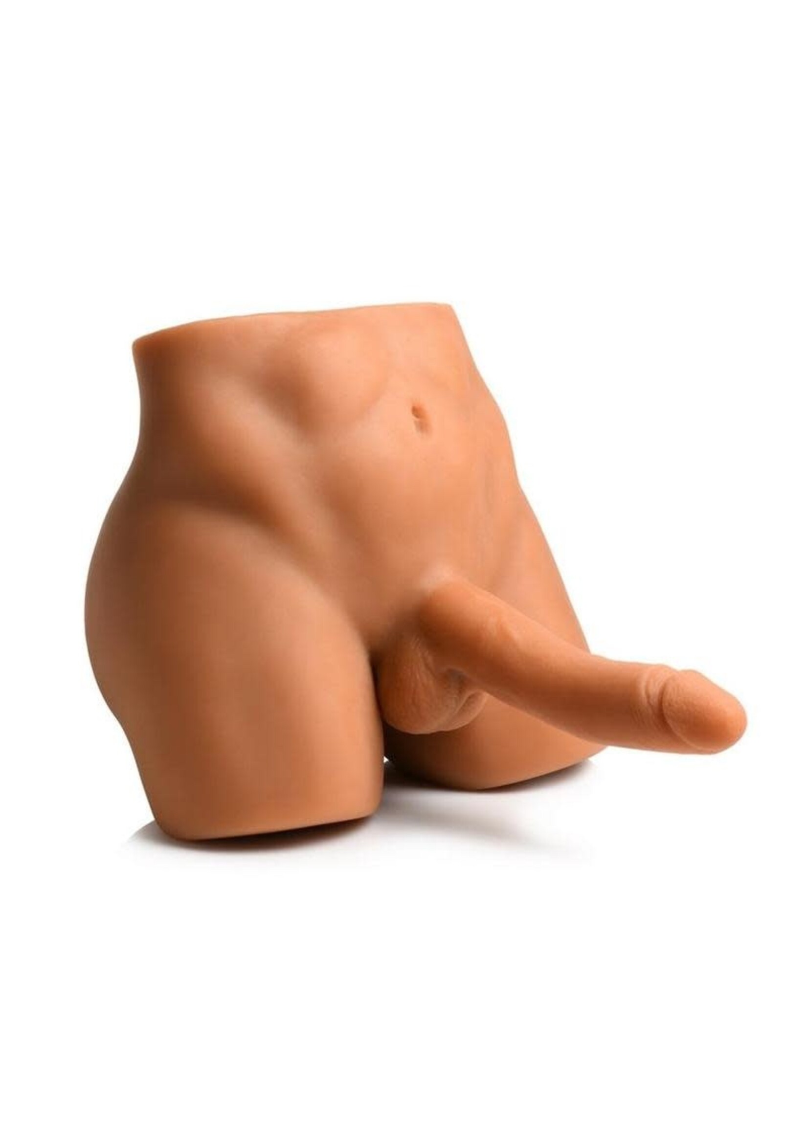 Curve Toys Jock Male Masturbator W/ Thrusting Dildo Medium