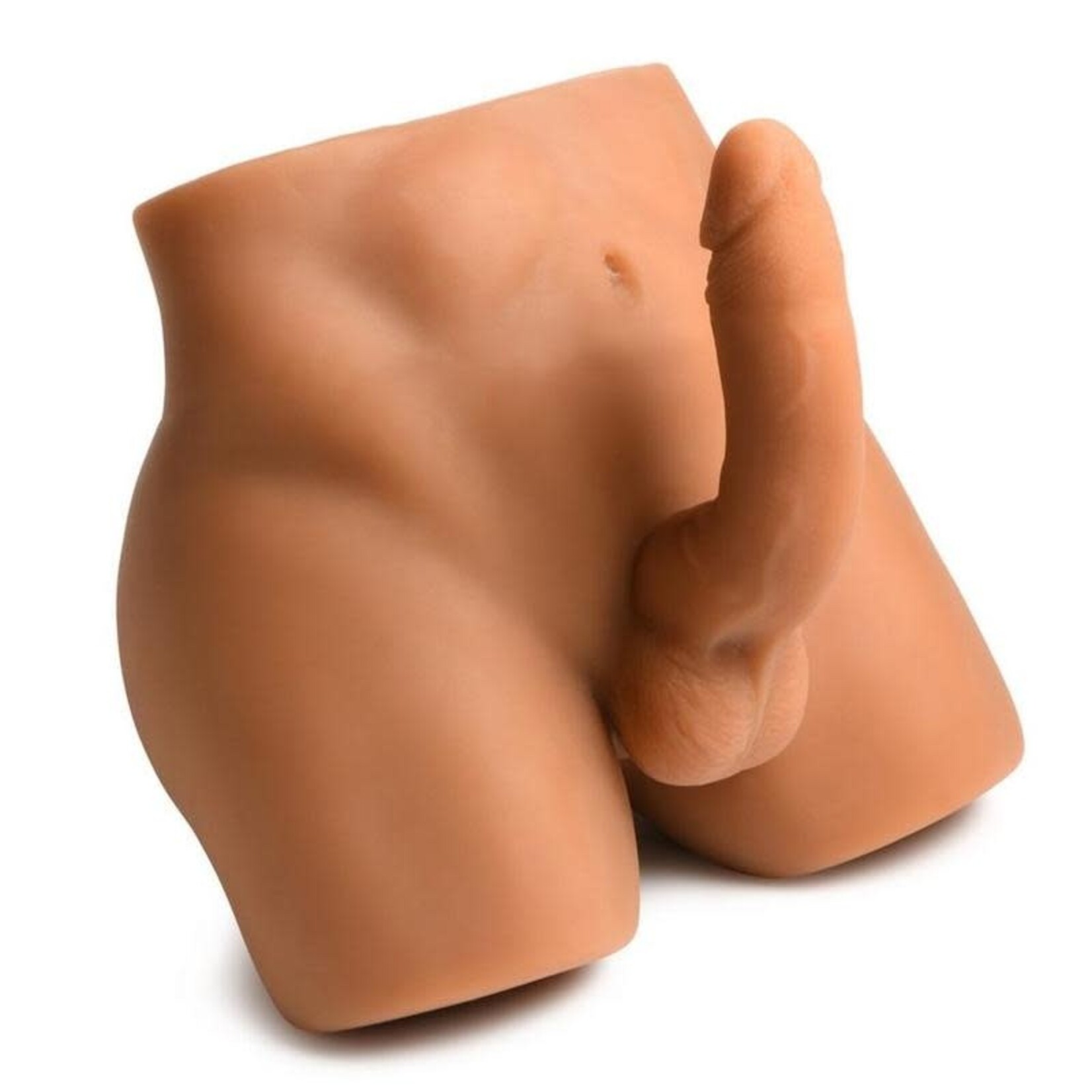 Curve Toys Jock Male Masturbator W/ Thrusting Dildo Medium