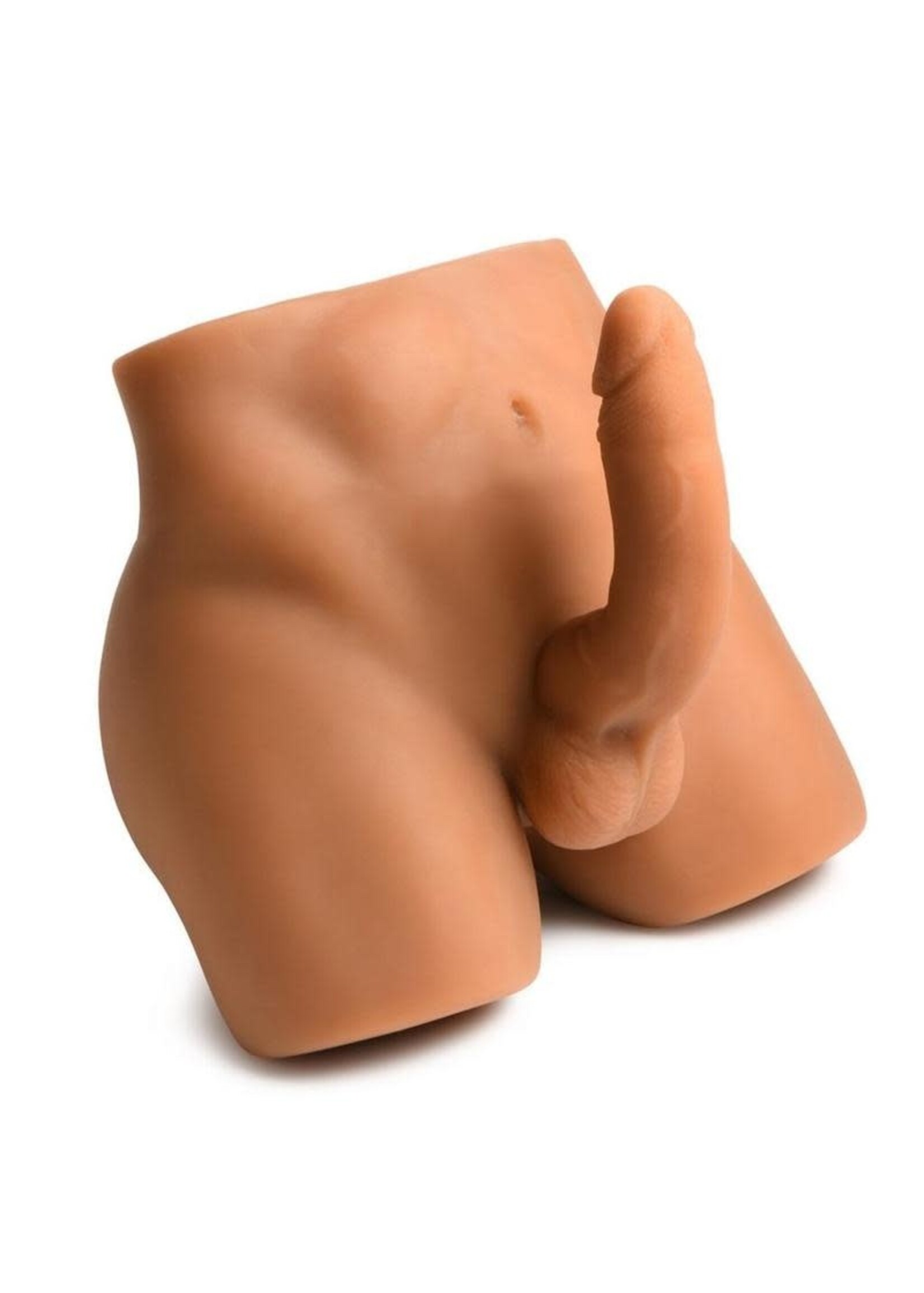 Curve Toys Jock Male Masturbator W/ Thrusting Dildo Medium