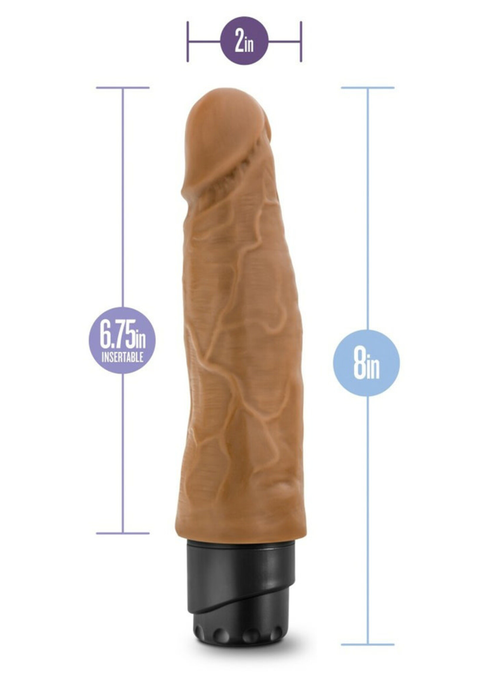Blush Novelties Dr. Skin - Cock Vibe 14 - 8 Inch Vibrating Cock