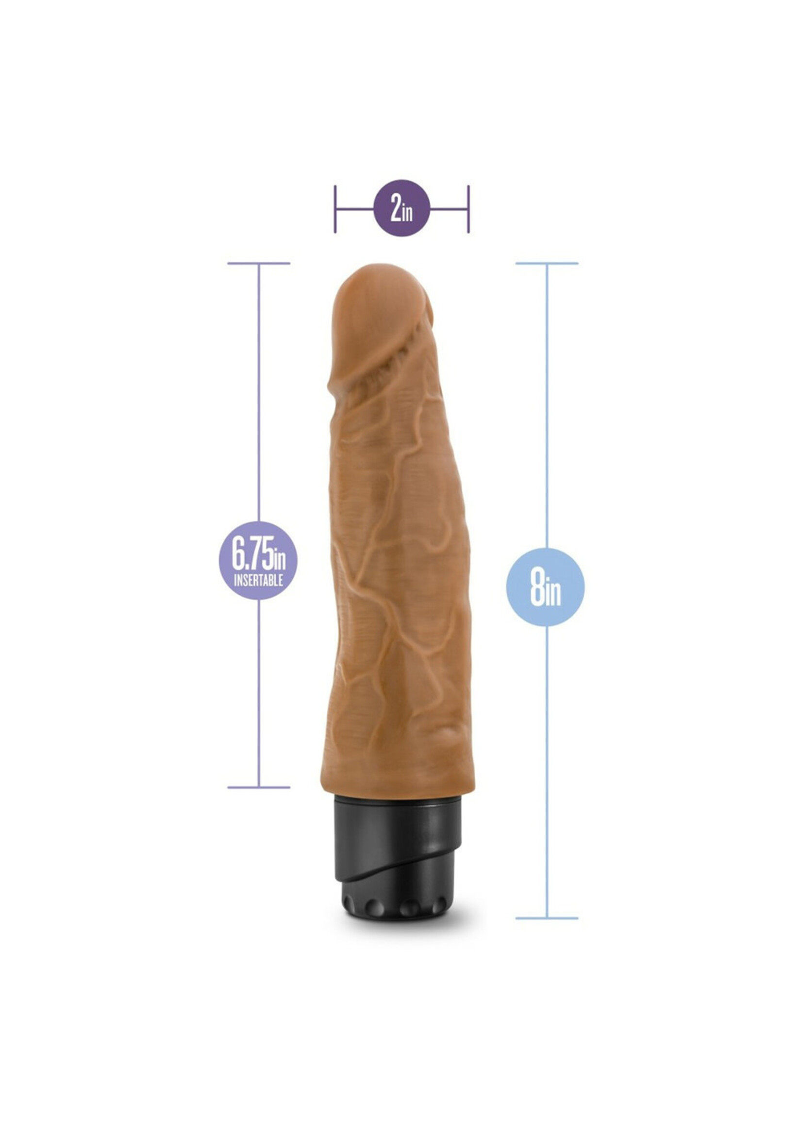 Blush Novelties Dr. Skin - Cock Vibe 14 - 8 Inch Vibrating Cock