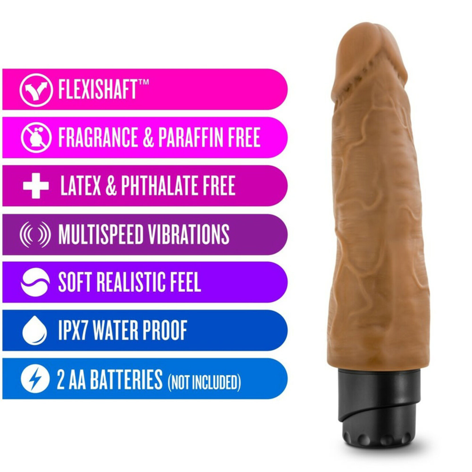 Blush Novelties Dr. Skin - Cock Vibe 14 - 8 Inch Vibrating Cock