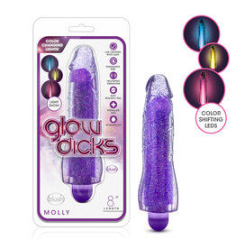Blush Novelties Glow Dicks Molly Glitter Vibrator