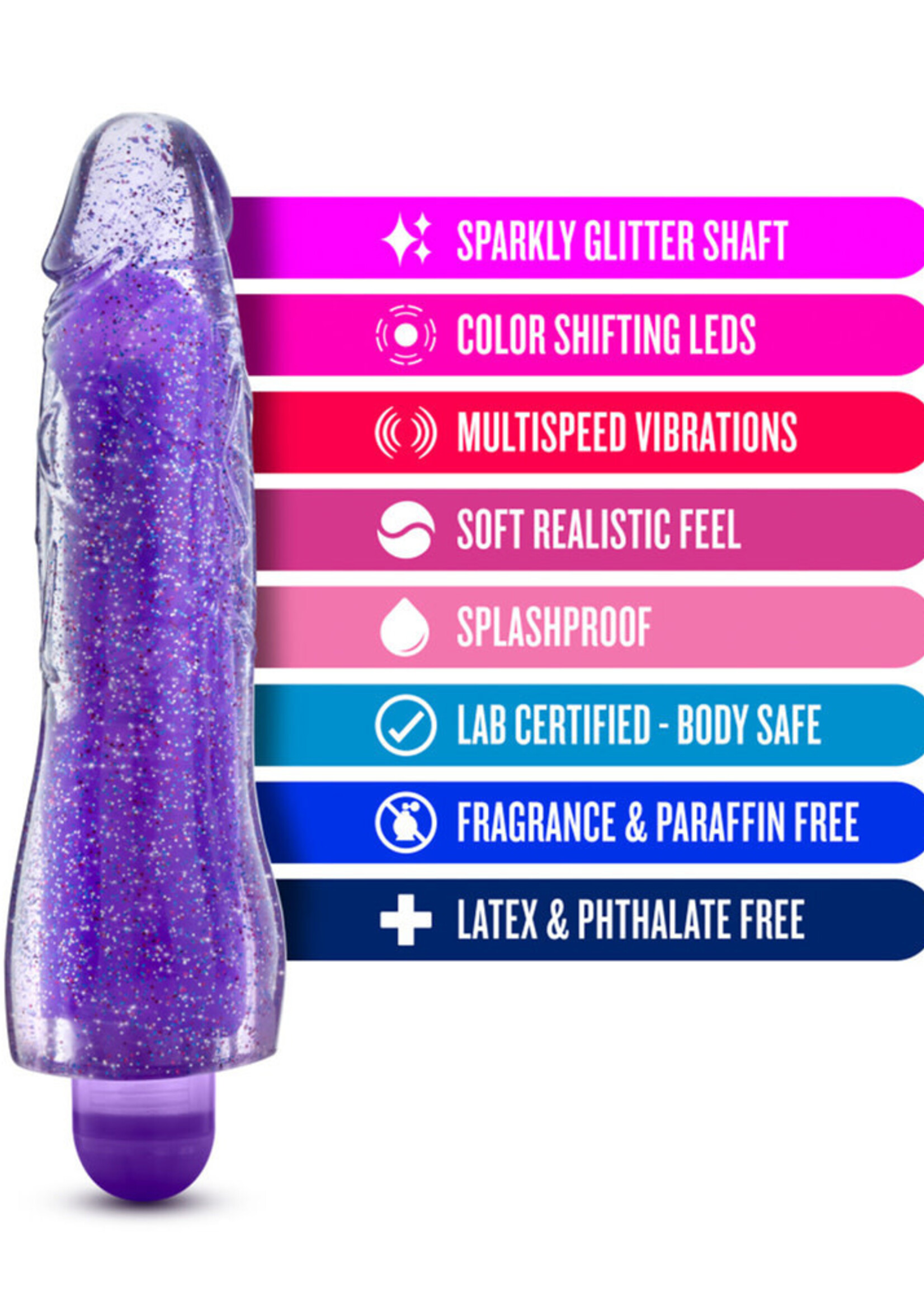 Blush Novelties Glow Dicks Molly Glitter Vibrator
