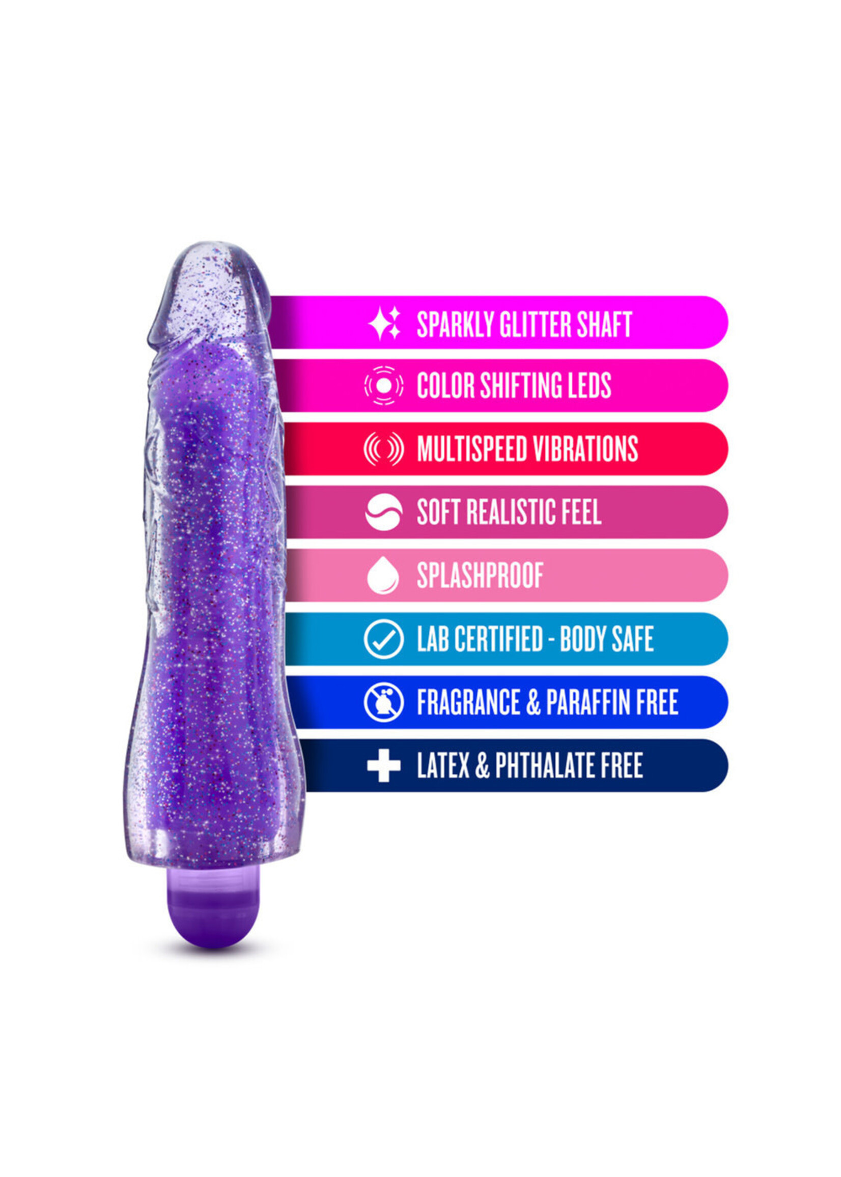 Blush Novelties Glow Dicks Molly Glitter Vibrator