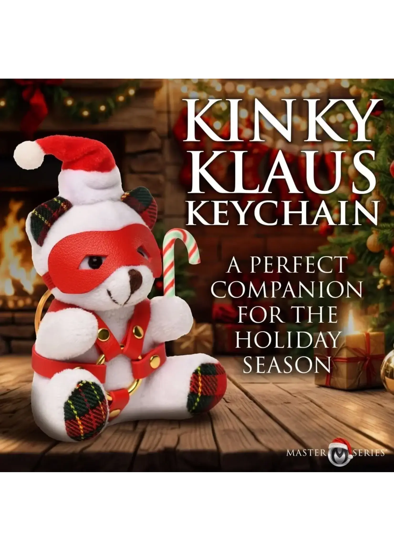 XR Brands Master Series Master Series Holiday Bondage Bear Keychain