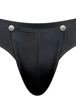 Male Power Oh Snap! Snap Off Thong Black