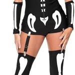Music Legs 3 pc Sexy Skeleton Costume