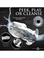 XR Brands Master Series Master Series Dicked Hollow Anal Plug - Clear