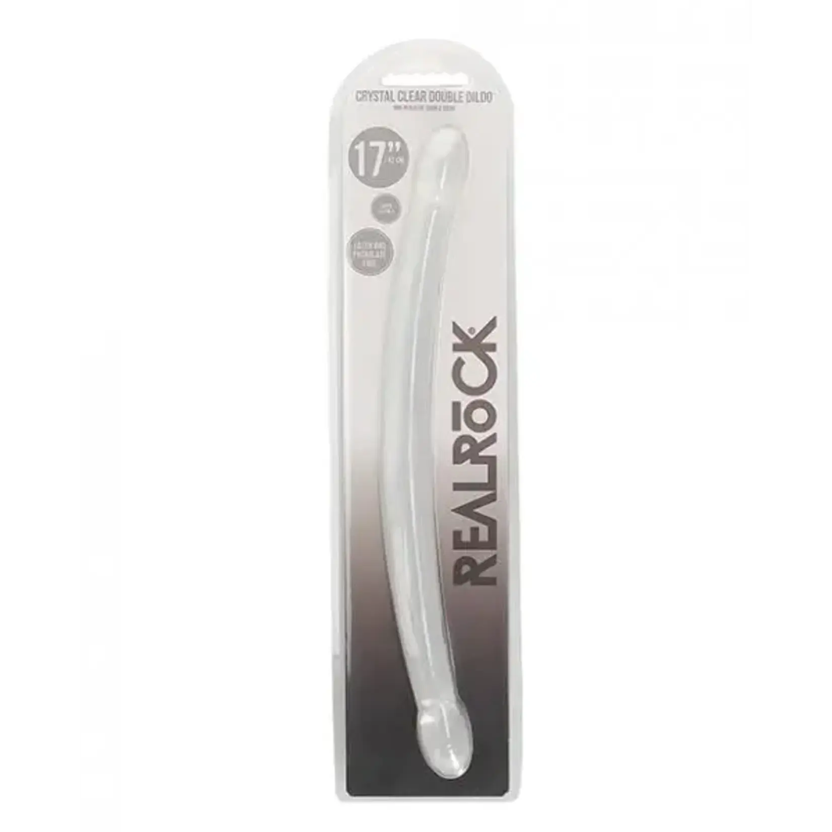 Shots RealRock RealRock Crystal Clear Double Dong