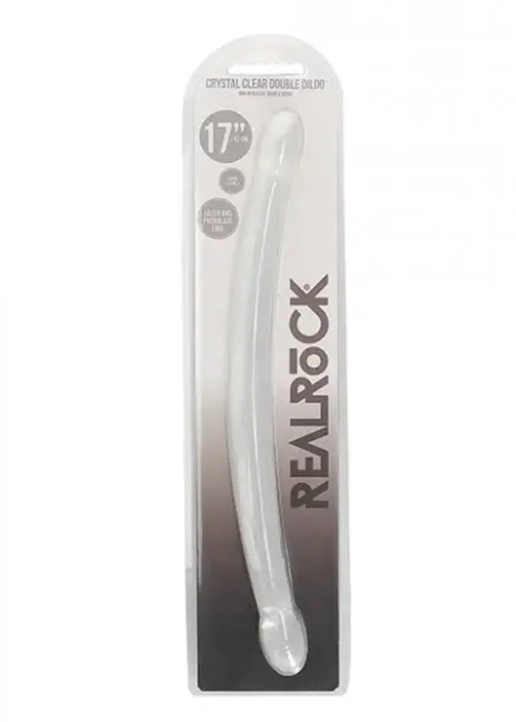 Shots RealRock RealRock Crystal Clear Double Dong