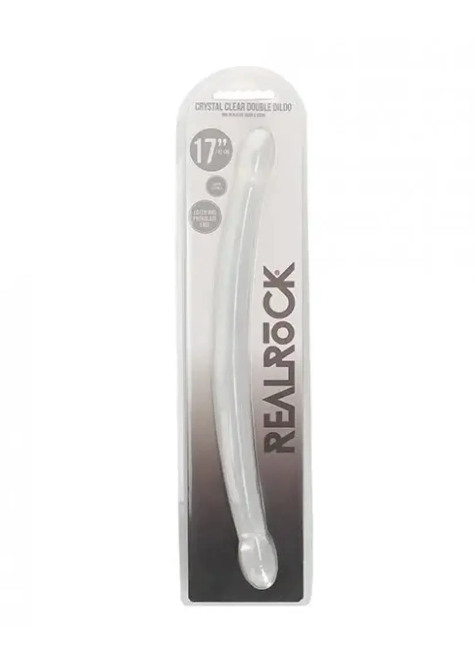 Shots RealRock RealRock Crystal Clear Double Dong