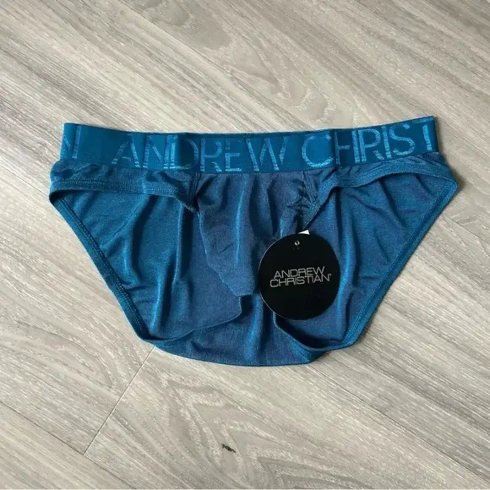 Andrew Christian Sensual Rib Brief w/ Almost Naked - Deep Teal
