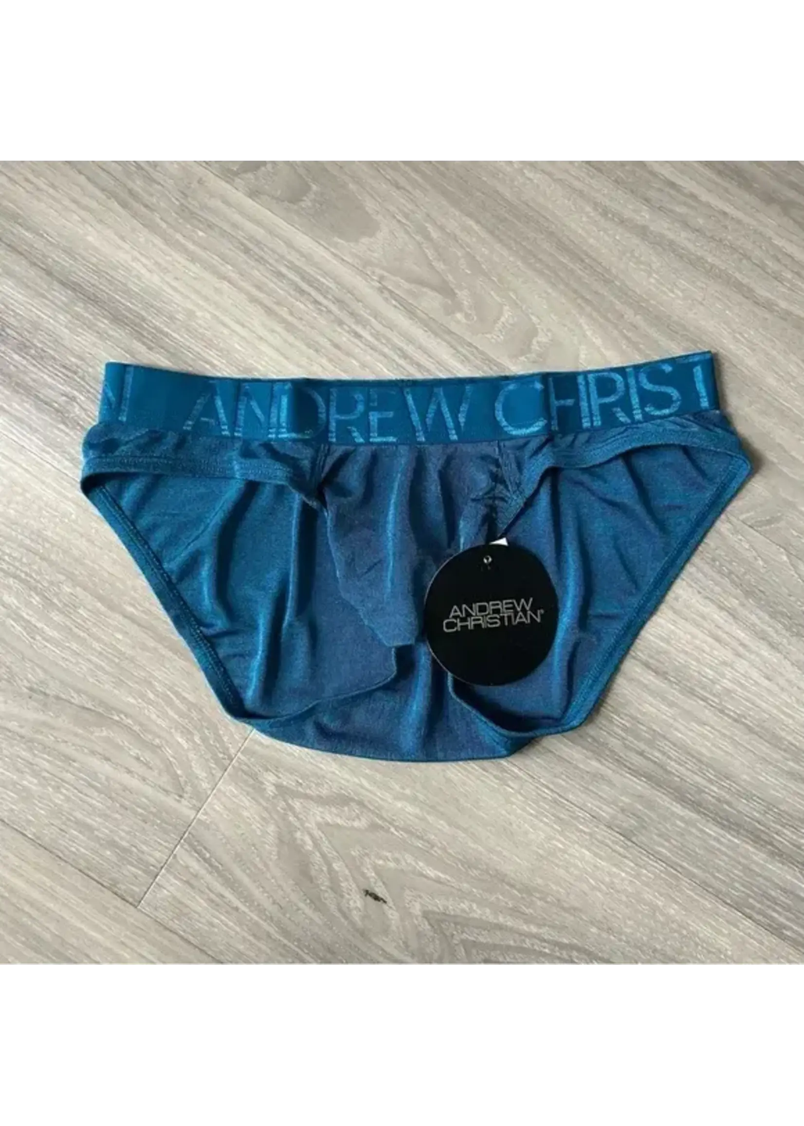 Andrew Christian Sensual Rib Brief w/ Almost Naked - Deep Teal