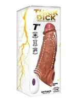 HOTT PRODUCTS Skinsations Thick Dick Vibrating Sleeve