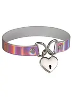 Plesur Plesur Heart Lock Collar - Holographic