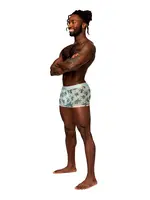 Male Power Sheer Prints Seamless Sheer Short Flamingo