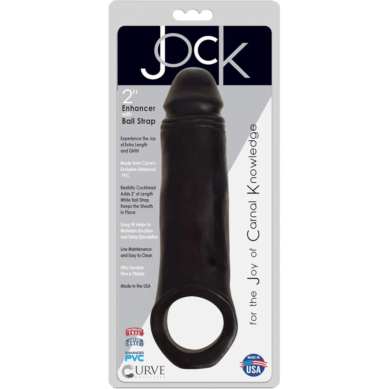 Curve Toys Jock 2" Enhancer W Ball Strap