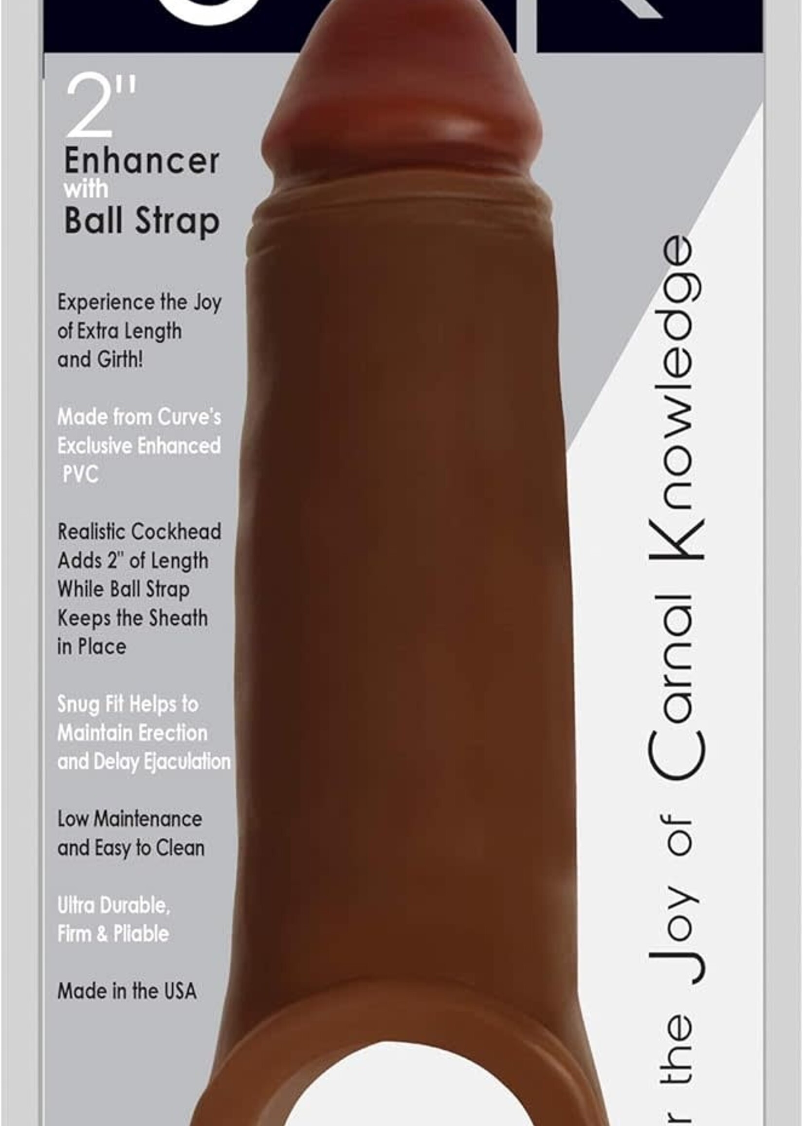 Curve Toys Jock 2" Enhancer W Ball Strap