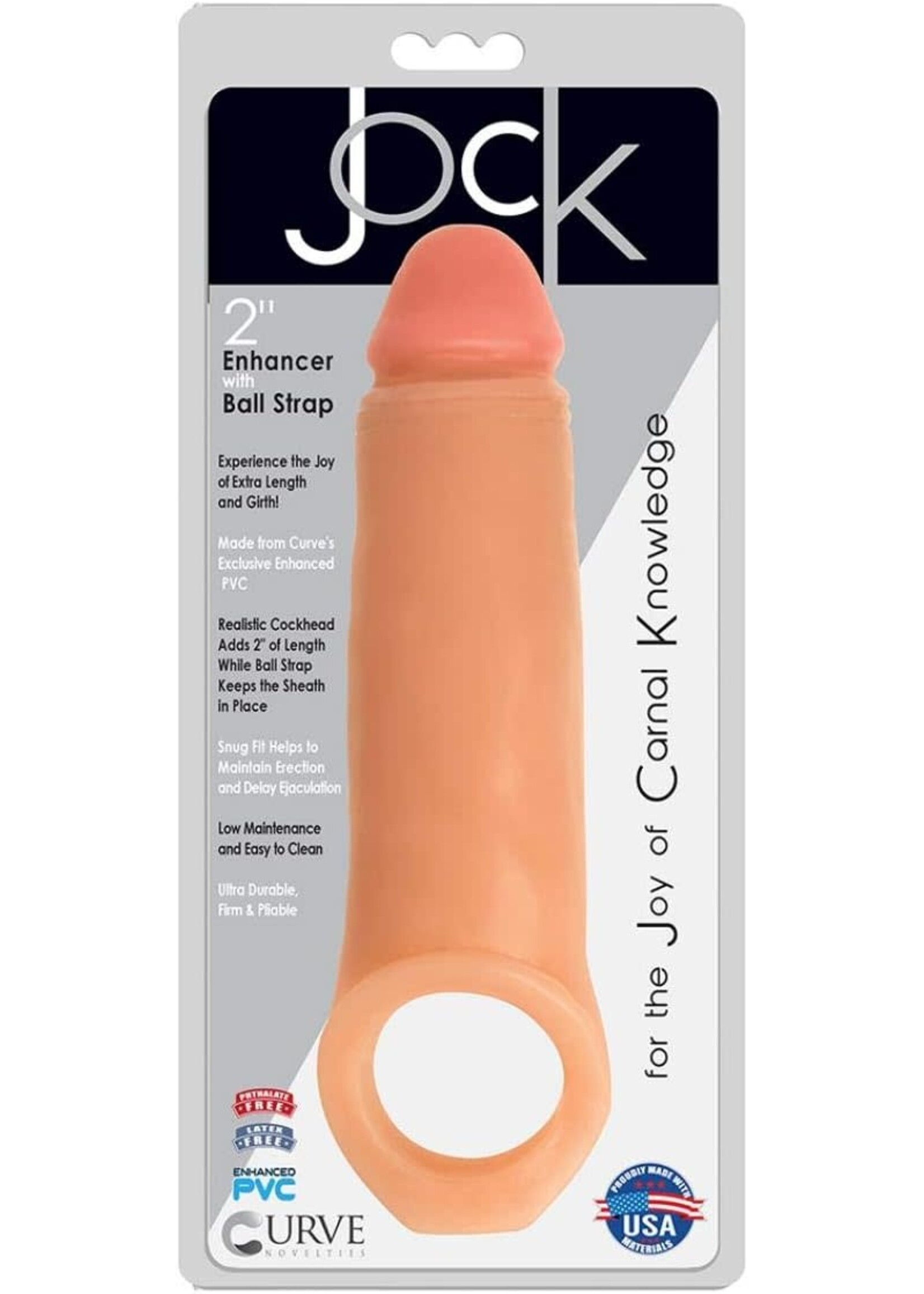 Curve Toys Jock 2" Enhancer W Ball Strap