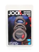 Curve Toys Jock Discrete Silicone Cock Ring Set