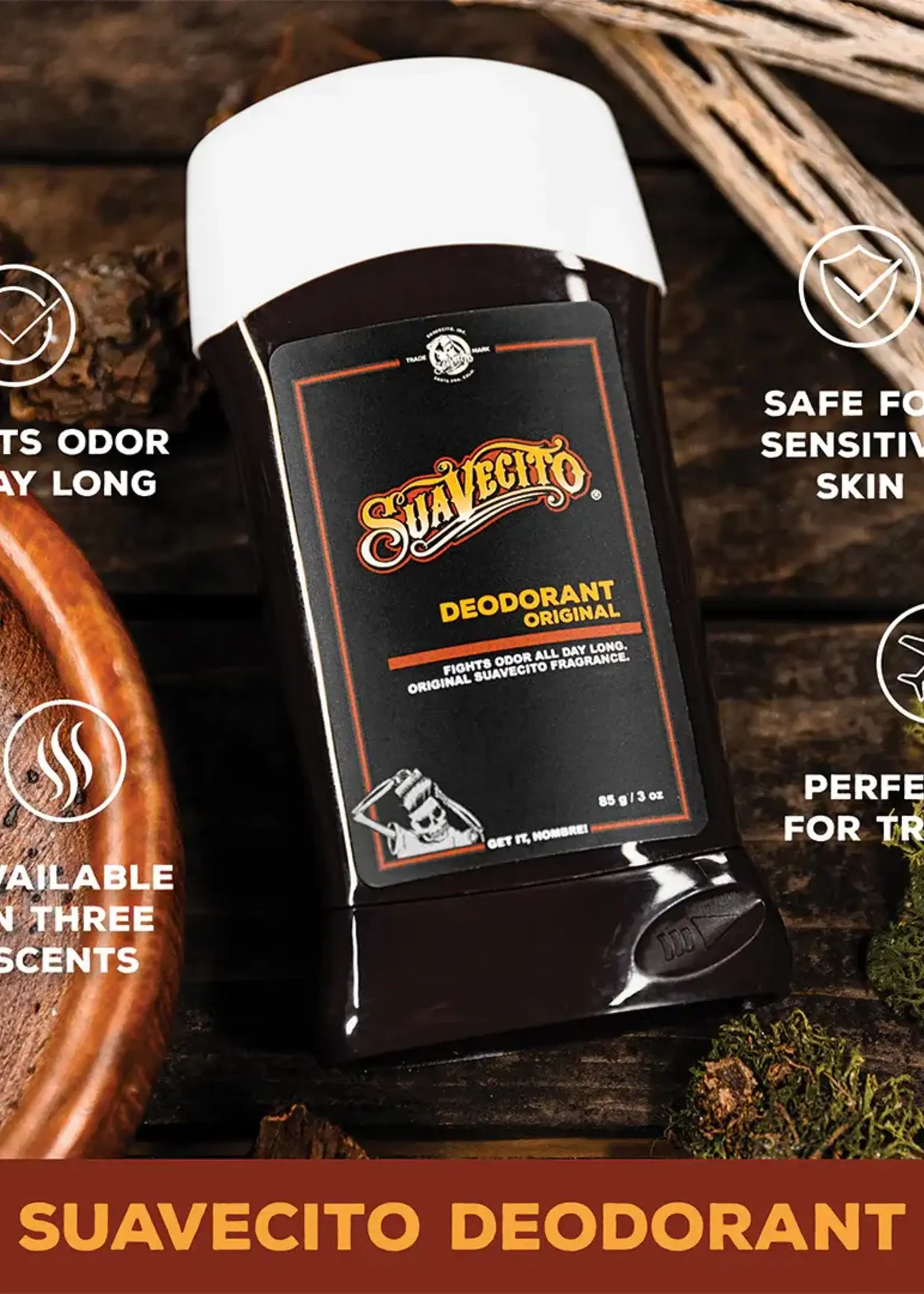 Suavecito Suavecito Deodorant - Black Amber