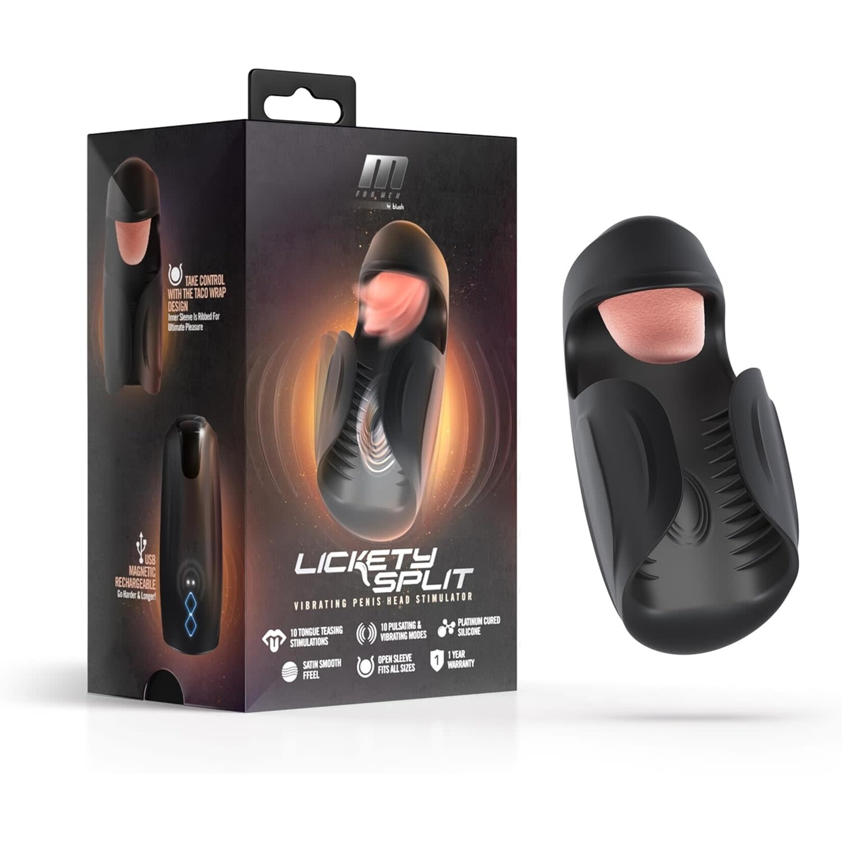 Blush Novelties M for Men Lickety Split - Black