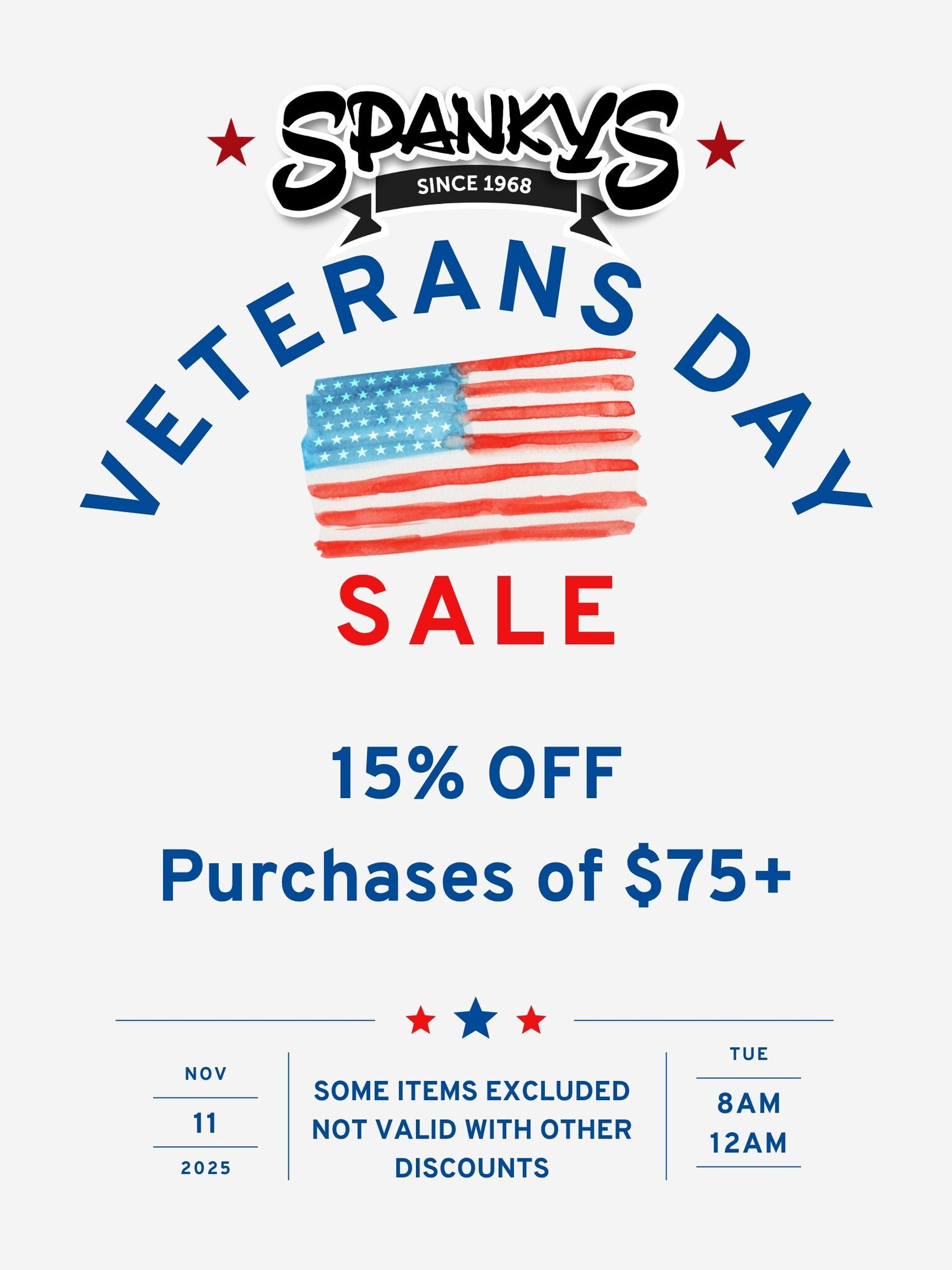 Veteran's day sale!