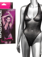 Calexotics Radiance Deep v Body Suit - One Size - Black