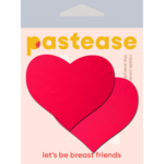 Pastease Pastease Basic Heart Black Light Reactive - Neon Red O/S