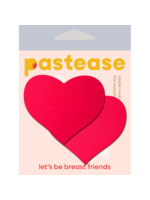 Pastease Pastease Basic Heart Black Light Reactive - Neon Red O/S