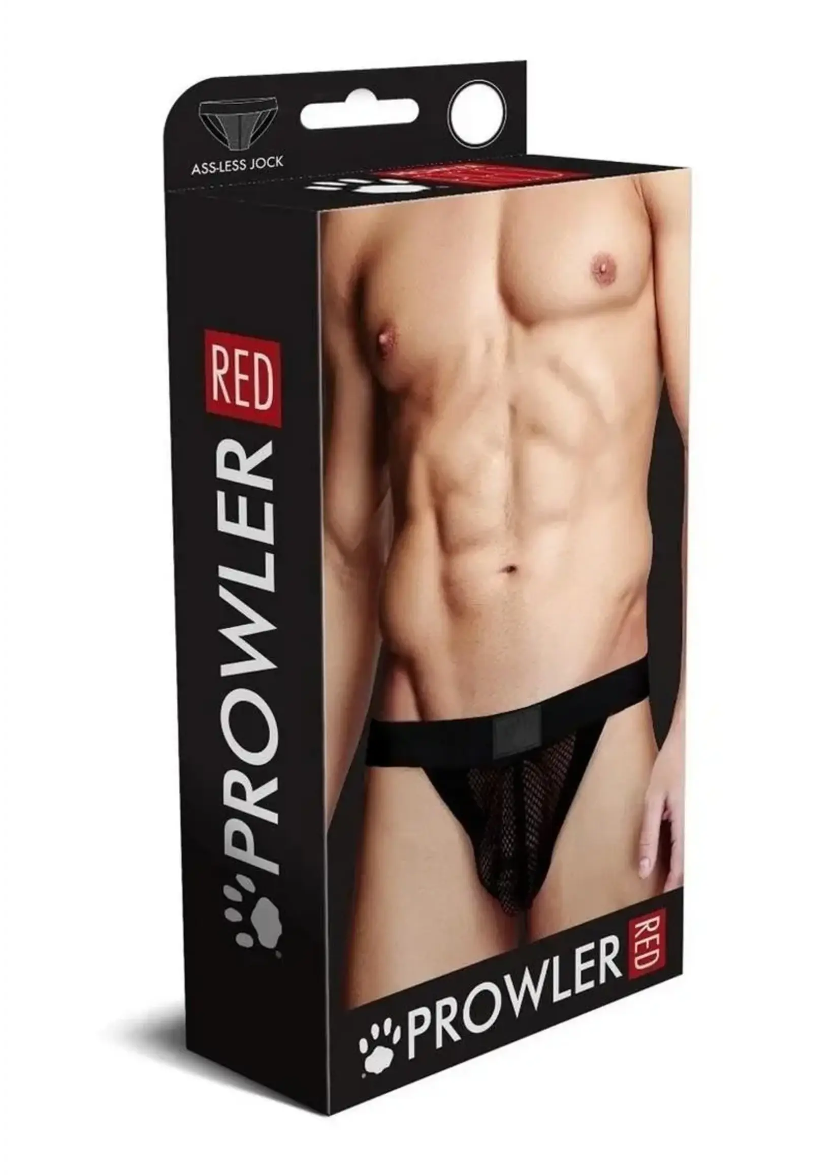 Prowler Prowler RED Fishnet Ass-less Jock - Black