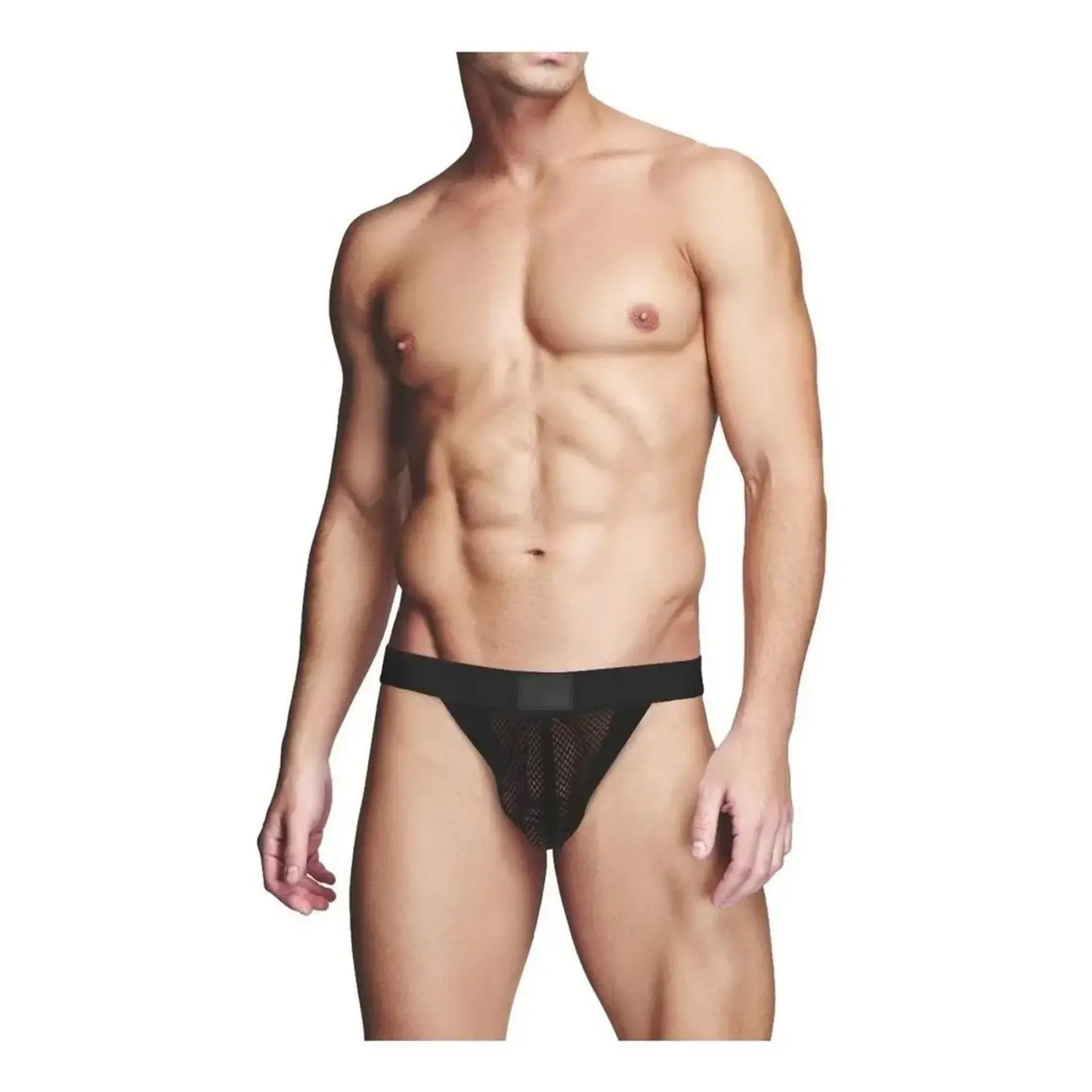 Prowler Prowler RED Fishnet Ass-less Jock - Black