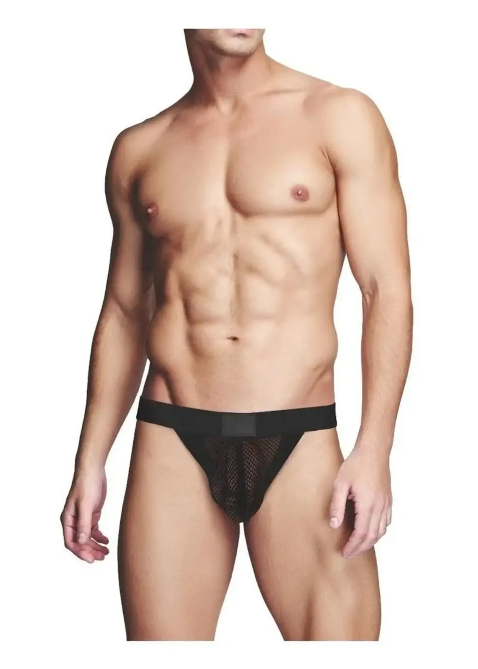 Prowler Prowler RED Fishnet Ass-less Jock - Black