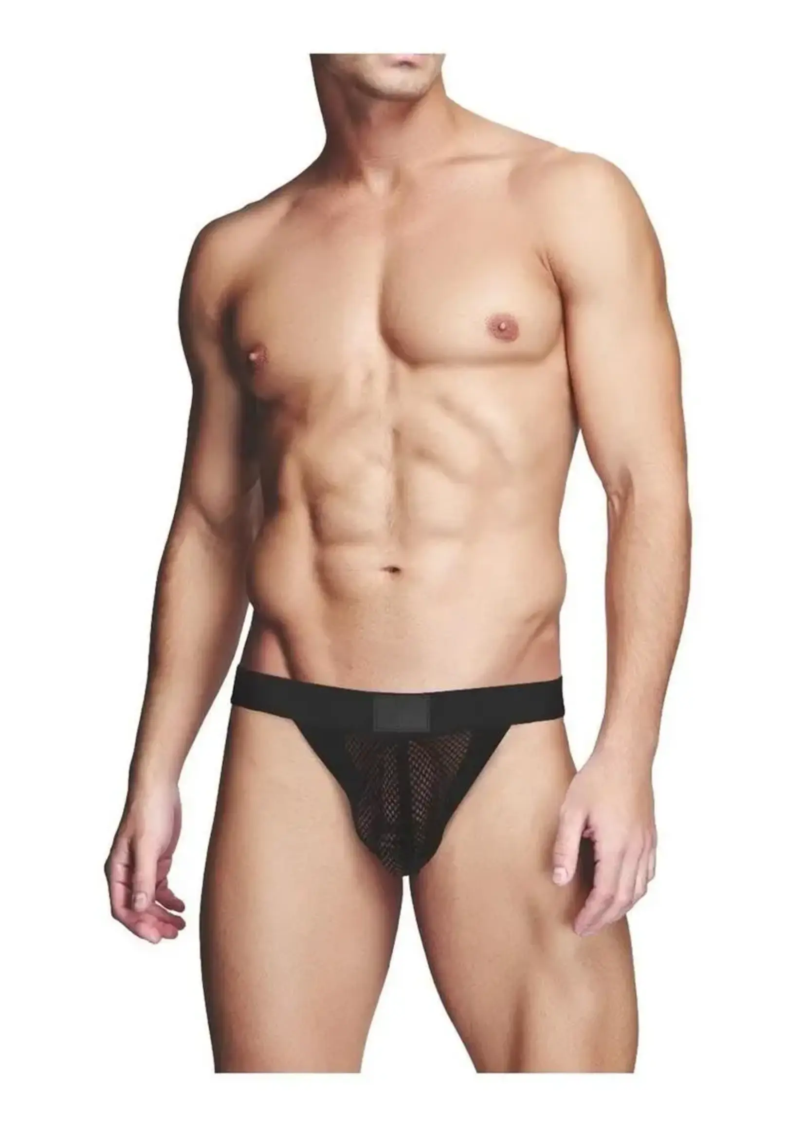 Prowler Prowler RED Fishnet Ass-less Jock - Black