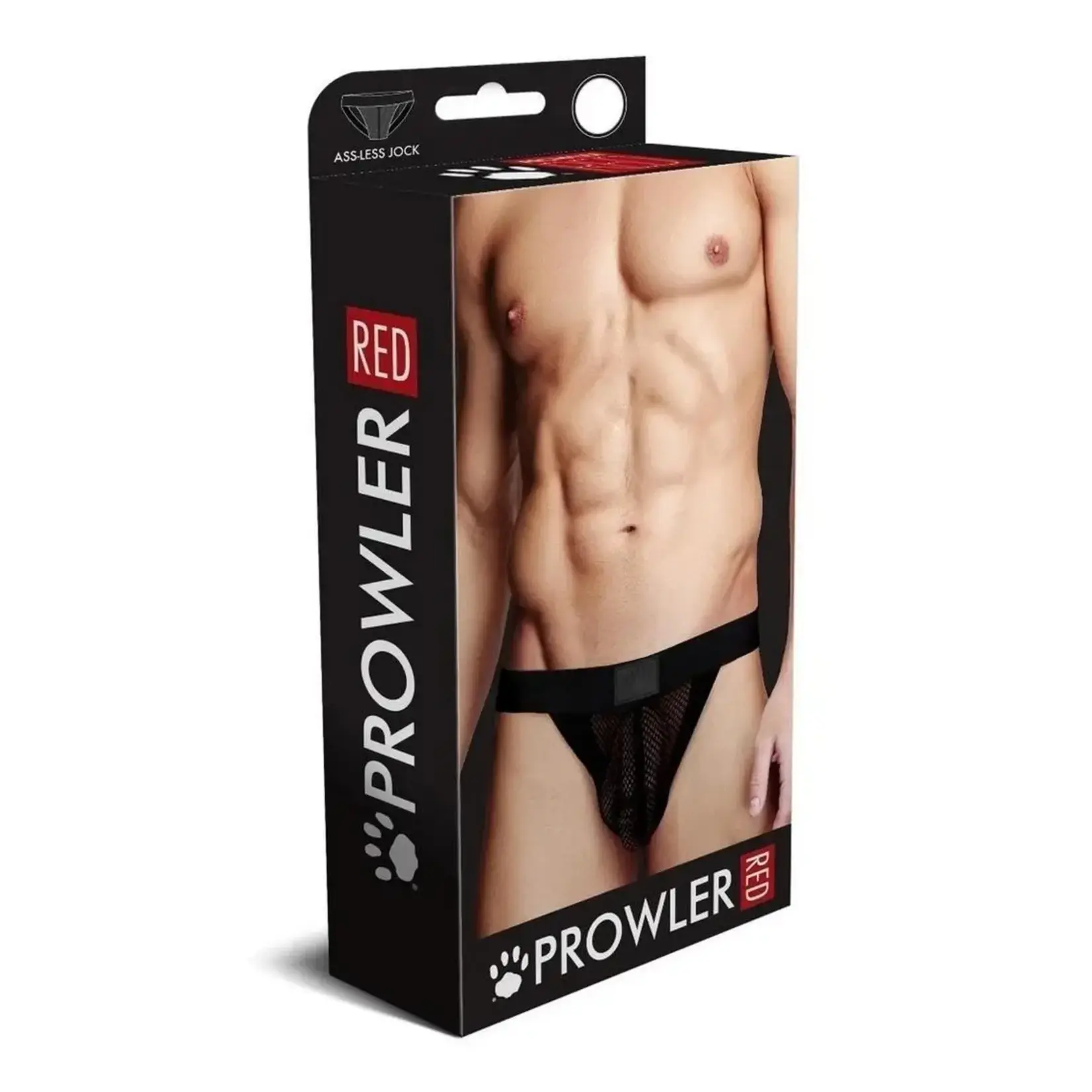 Prowler Prowler RED Fishnet Ass-less Jock - Black