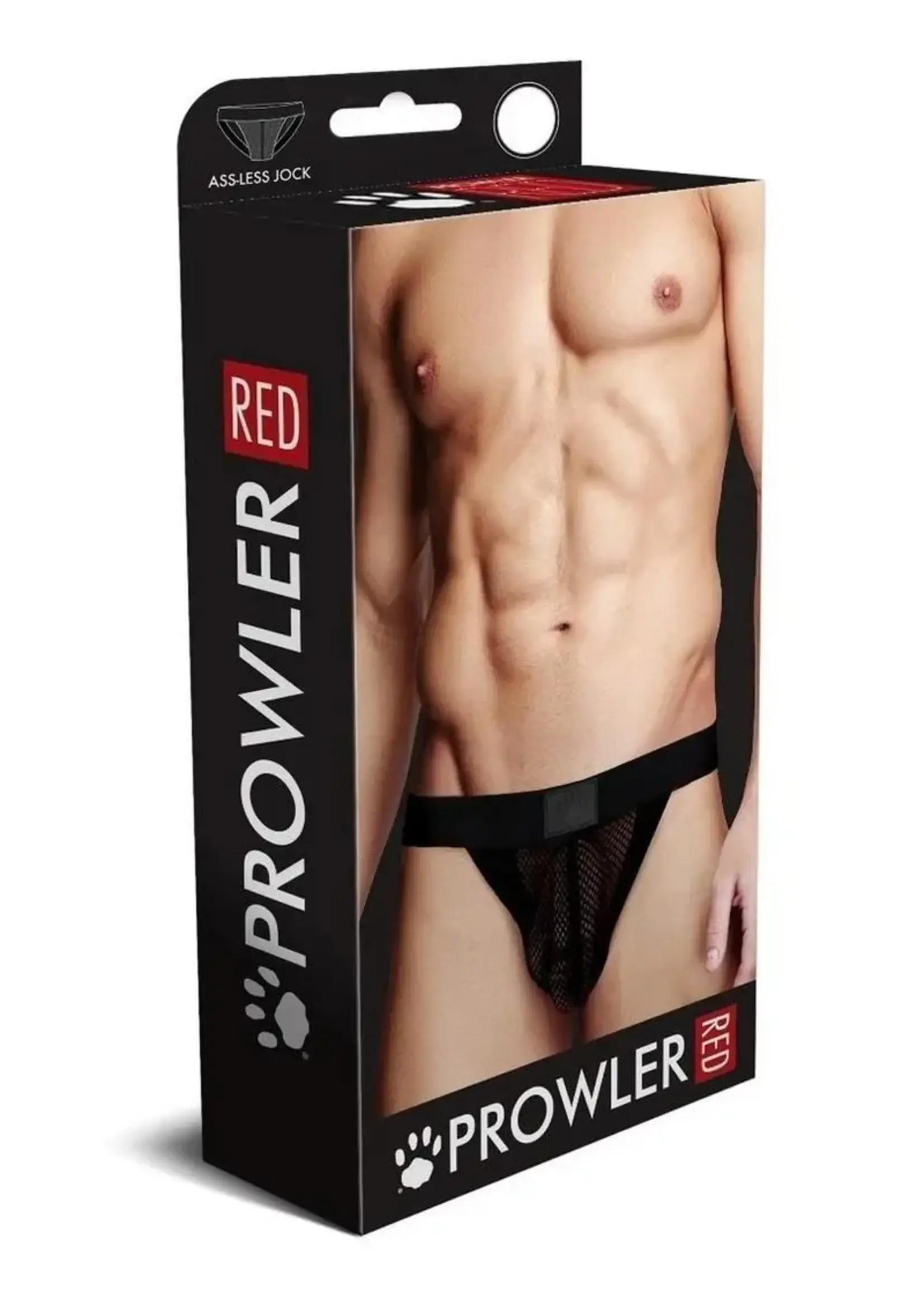 Prowler Prowler RED Fishnet Ass-less Jock - Black