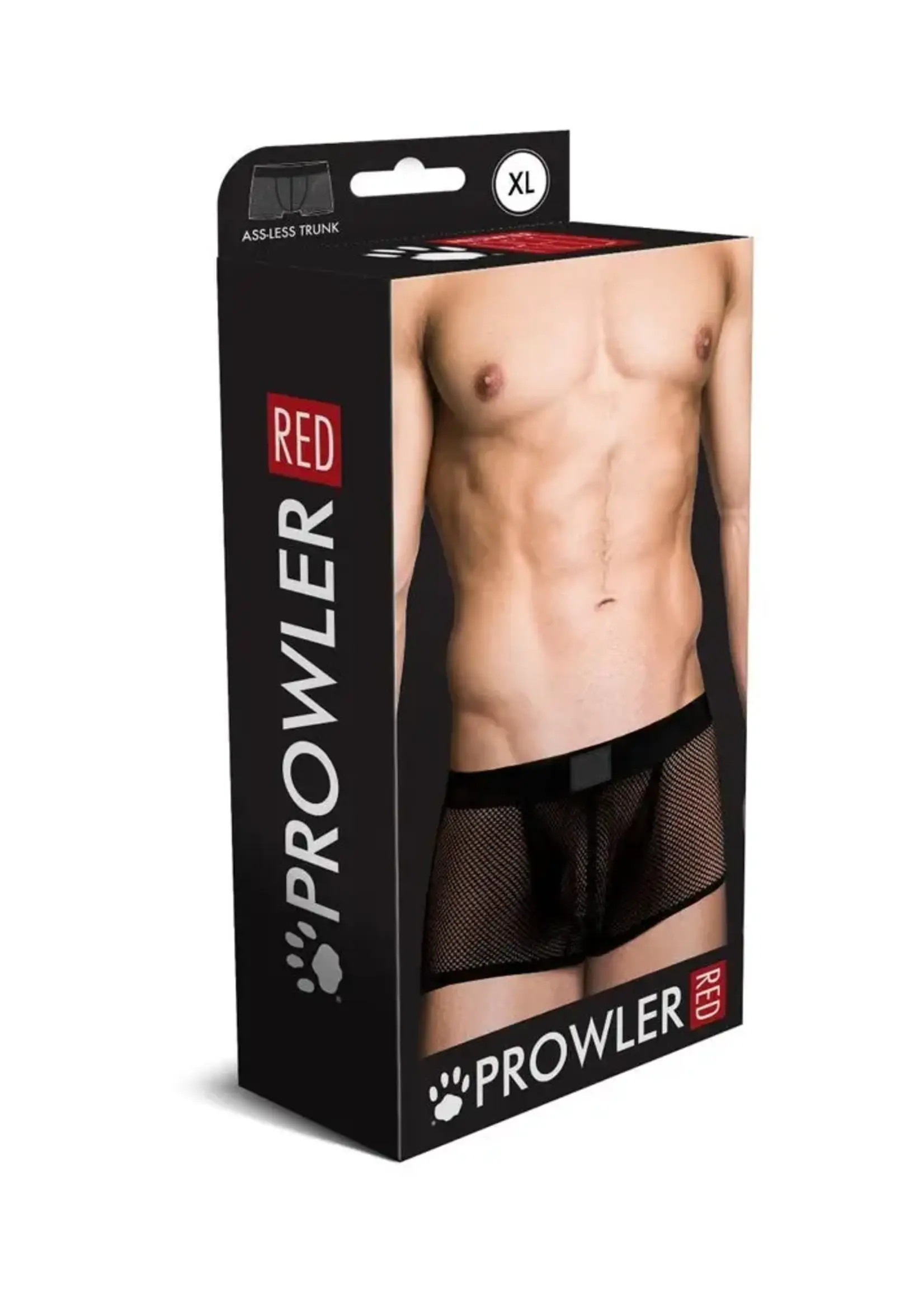 Prowler Prowler RED Fishnet Ass-less Trunk - Black