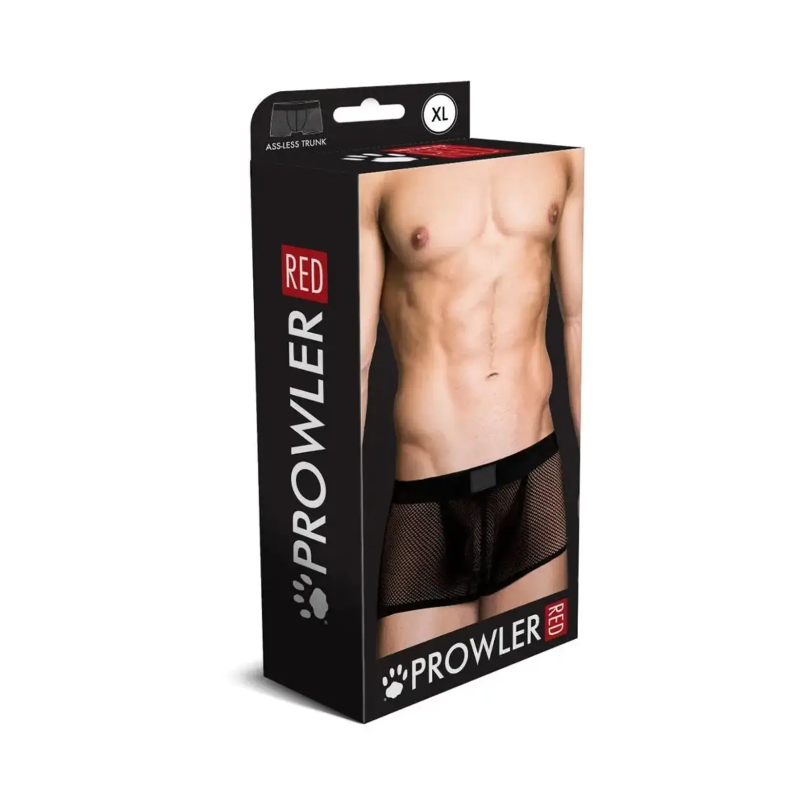 Prowler Prowler RED Fishnet Ass-less Trunk - Black