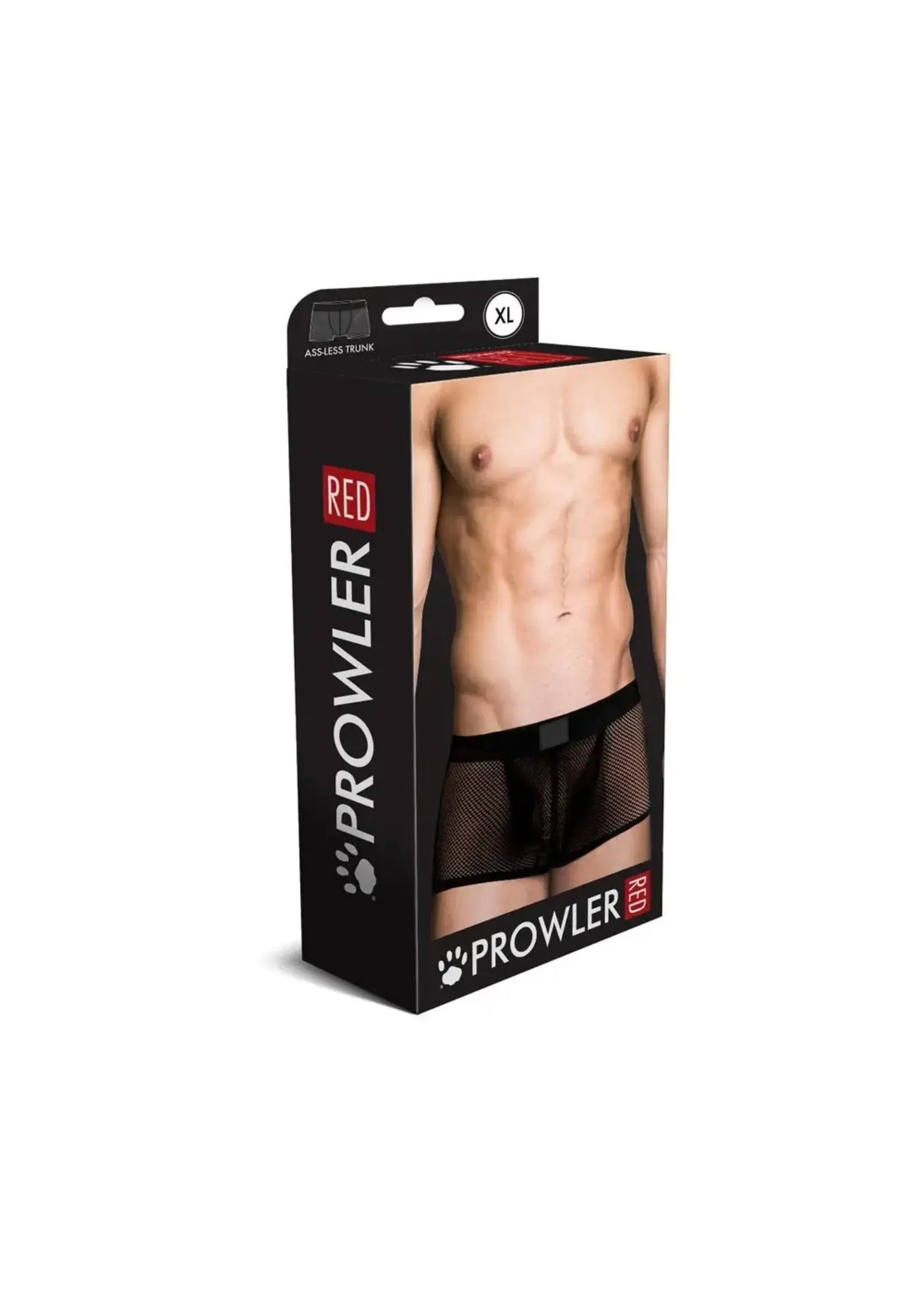 Prowler Prowler RED Fishnet Ass-less Trunk - Black